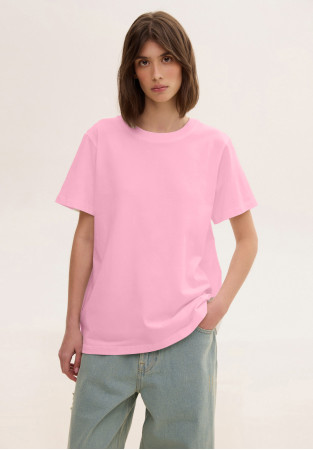 Футболка basic розовая (плотность ткани 190 г)